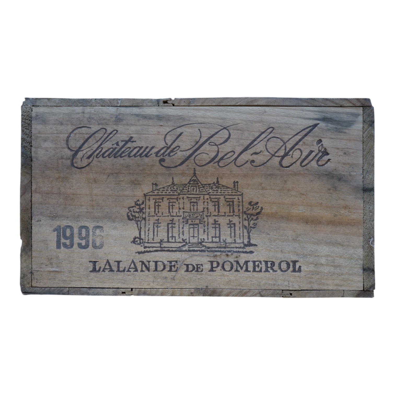 Twelve bottles of Chateau Bel-Air Lalande de Pomerol 1996 (O.W.C) Condition - unopened, from a local private cellar